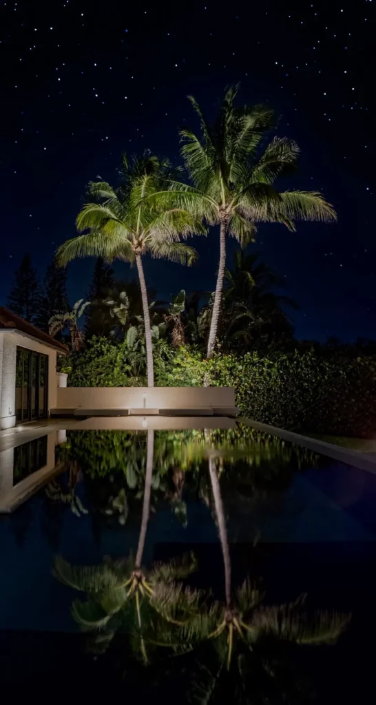 Pool and Tree Landscape Lighting by Southern Nights LED Landscape Lighting in Vero Beach
